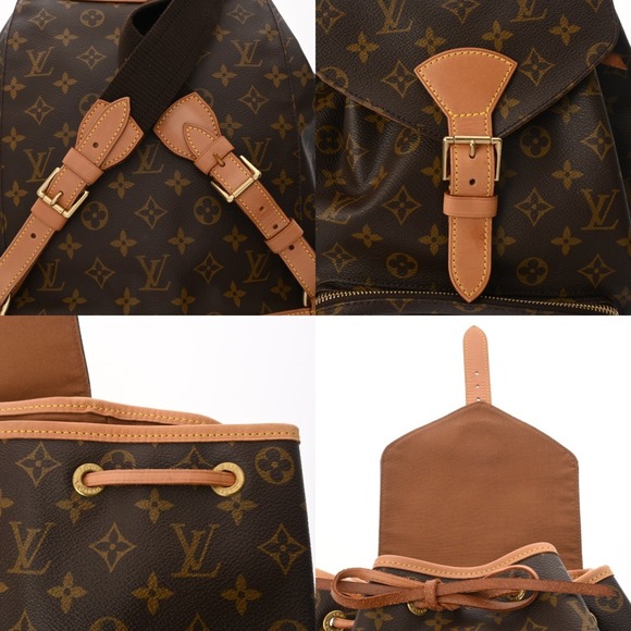 LOUIS VUITTON Authentic Brown Monogram Canvas Backpack main image 11